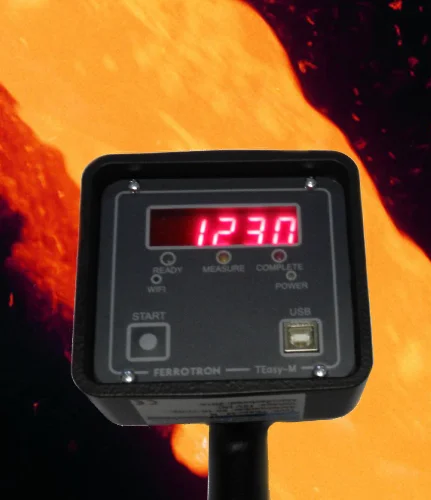 Ferrotron®, Temperatur- und Sauerstoffaktivitätsmesssonden